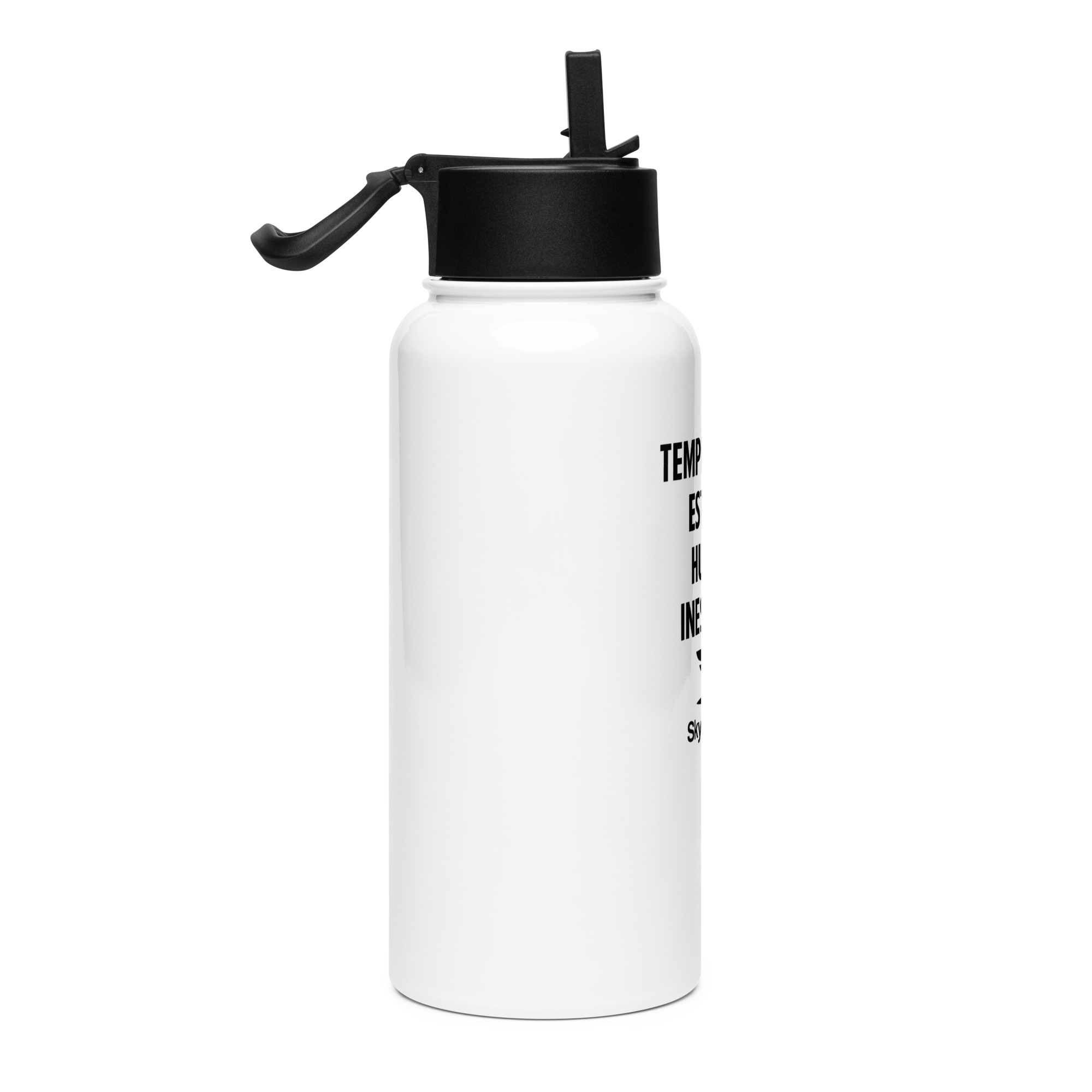 Botella de acero inoxidable con tapa de pajita SkyPanama™ - Image 12