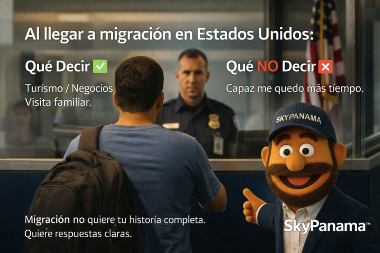 TIP SKYPANAMA™ – Evita el “cuartico” al llegar a migración en Estados Unidos